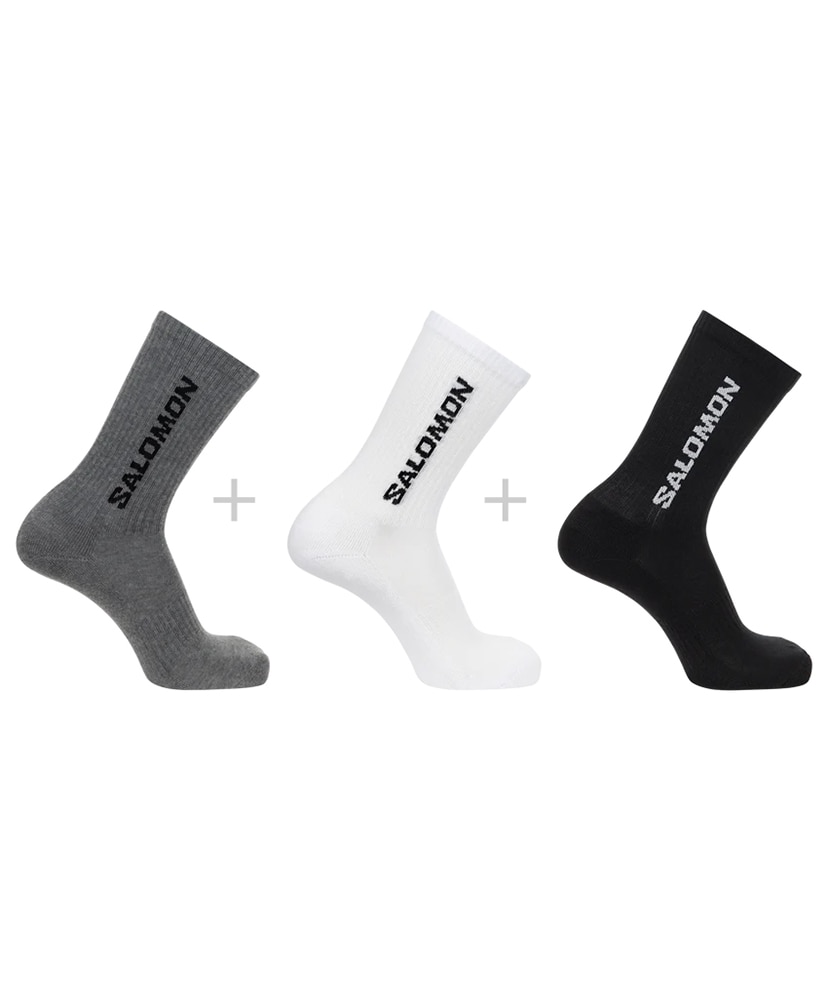 Black×White×Med Grey Melange