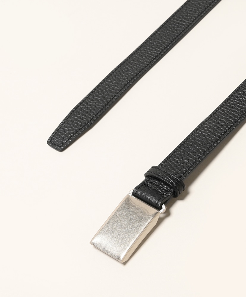 LOFTMAN別注 Shrink Leather Box Buckle Belt Black/ブラック M