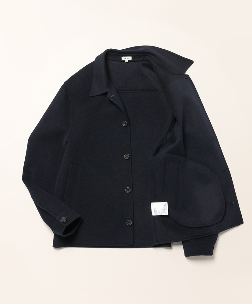 Wool Silk Double Faced Jacket Dark Navy/ダークネイビー 38(MEN)
