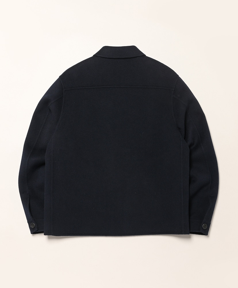 Wool Silk Double Faced Jacket Dark Navy/ダークネイビー 38(MEN)