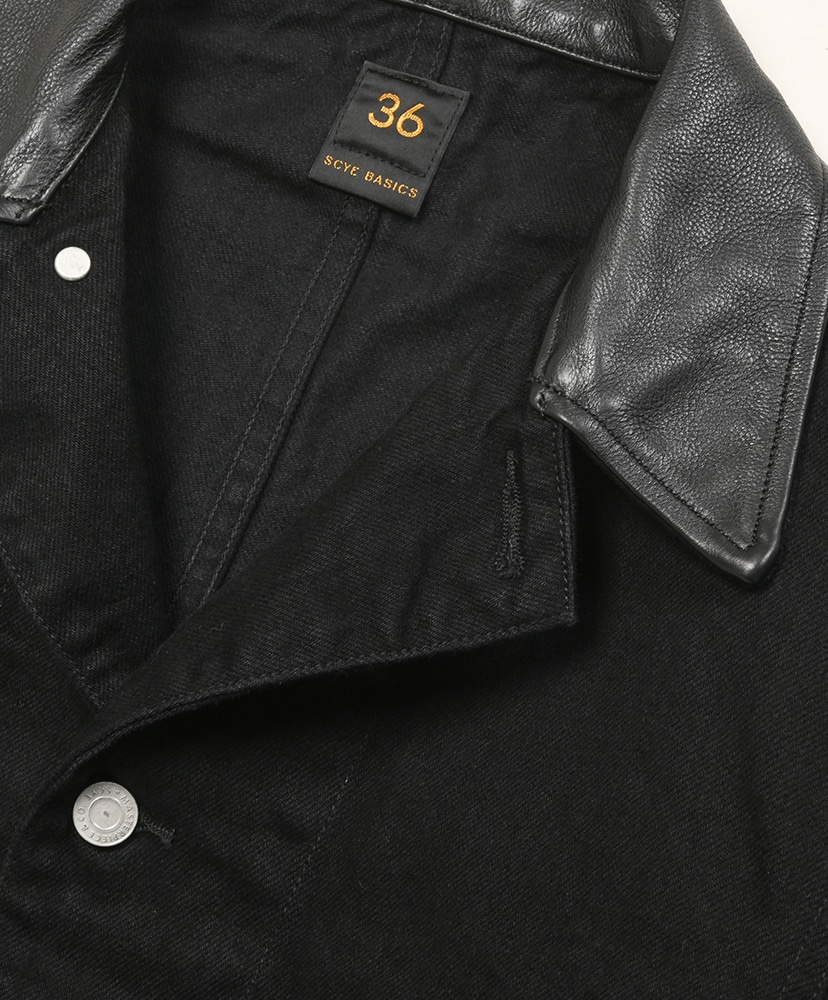 Selvedge Black Denim Chore Jacket Black/ブラック 36(MEN)