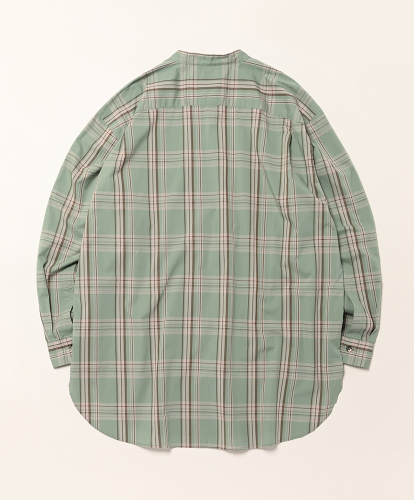 Stand Collar 2 Button SH Green Tartan/グリーンタータン ONE