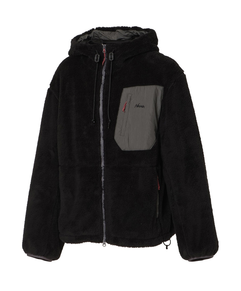 Boa Fleece Full Zip Parka BLK L(MEN)