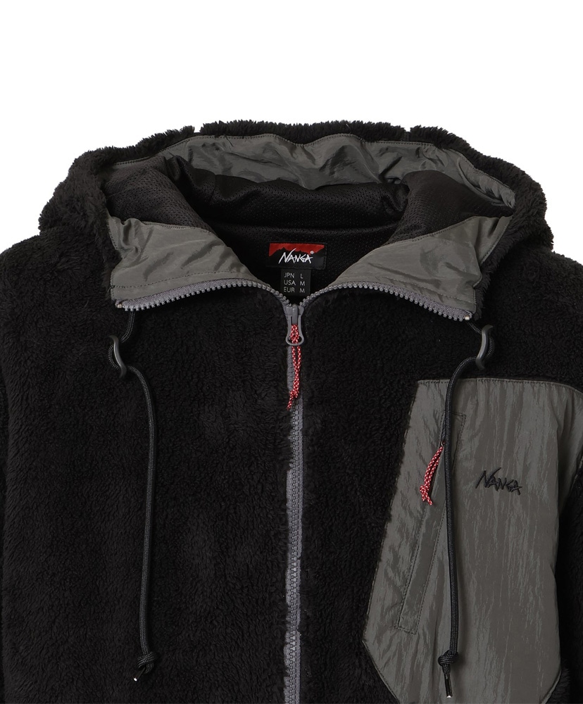Boa Fleece Full Zip Parka BLK L(MEN)