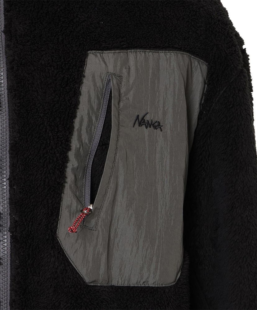 Boa Fleece Full Zip Parka BLK L(MEN)