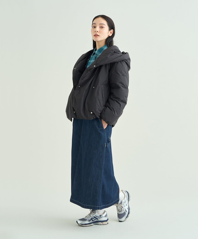 Big Hooded Down Jacket W BLK WL(WOMEN)