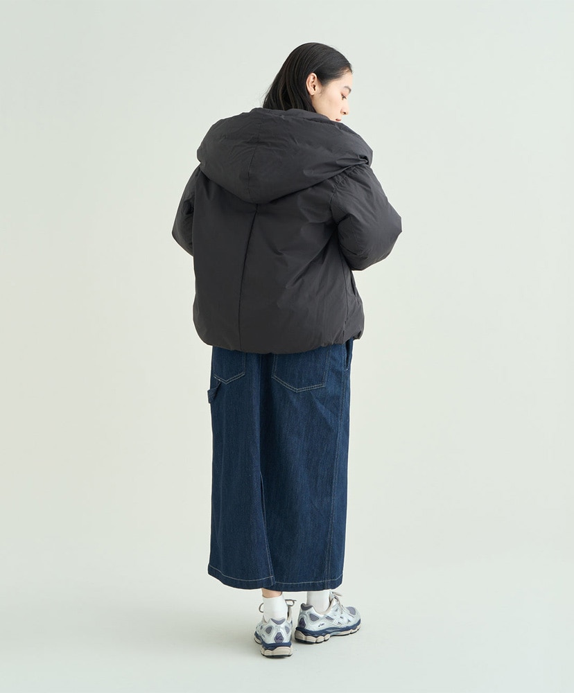 Big Hooded Down Jacket W BLK WL(WOMEN)