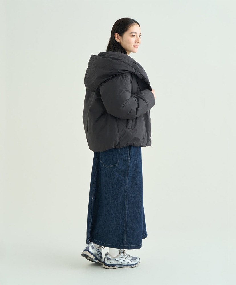 Big Hooded Down Jacket W BLK WL(WOMEN)