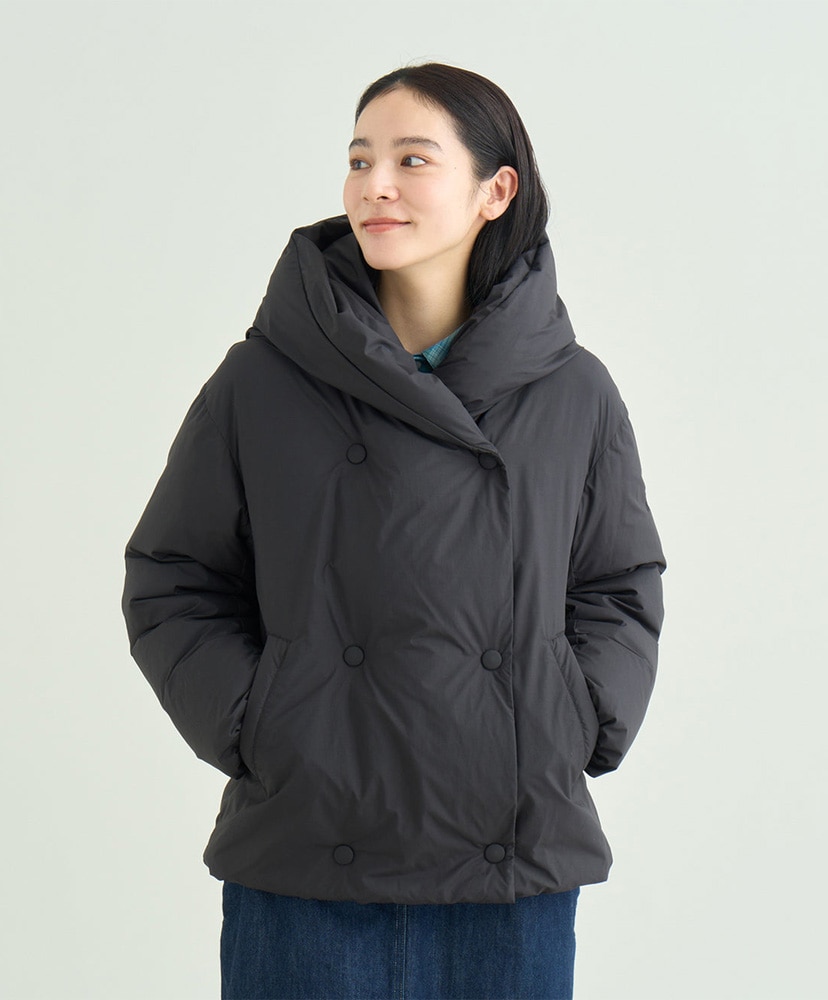 Big Hooded Down Jacket W BLK WL(WOMEN)
