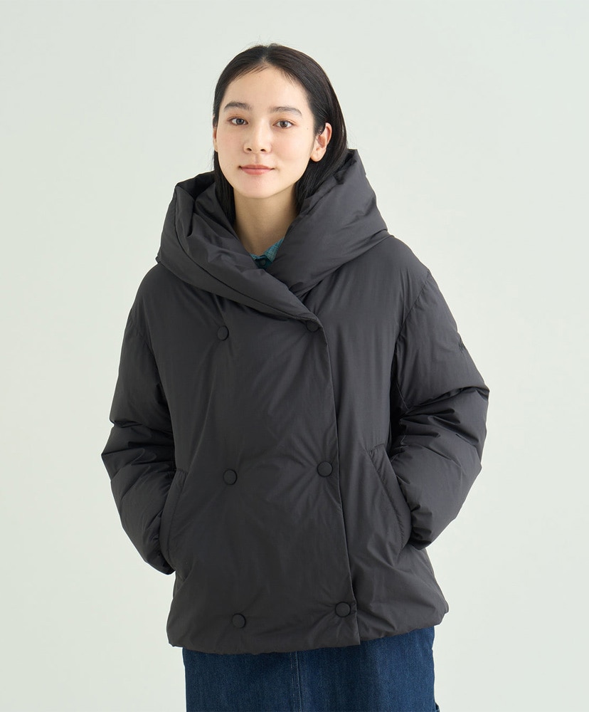 Big Hooded Down Jacket W BLK WL(WOMEN)