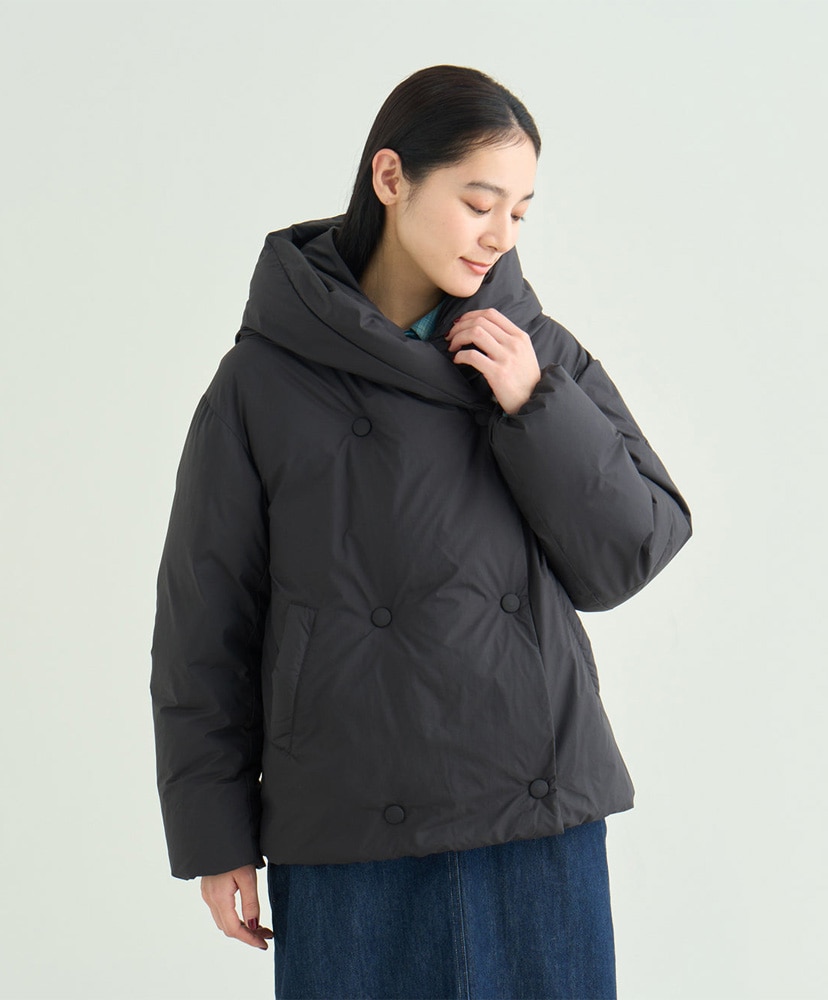 Big Hooded Down Jacket W BLK WL(WOMEN)