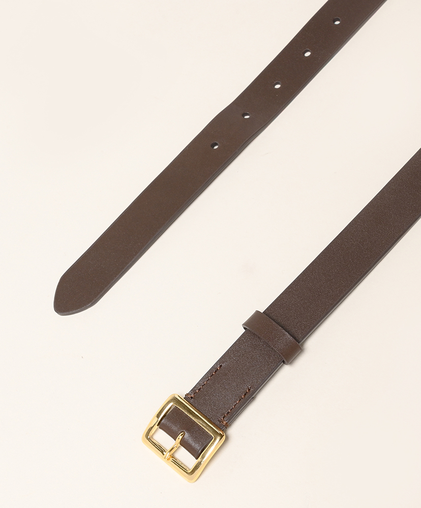 Square Buckle Belt Brown/ブラウン M(MEN)