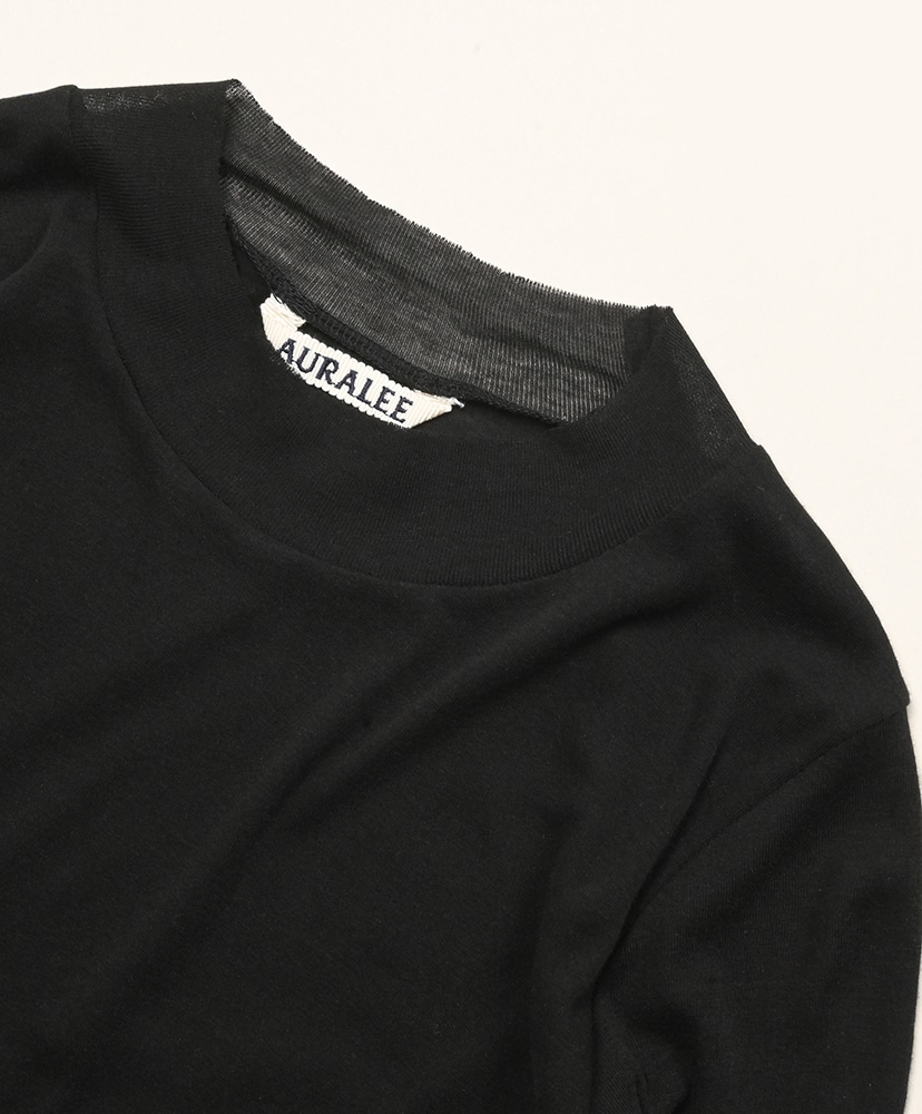 Super High Gauge Sheer Rib L/S Tee Black/ブラック 1(WOMEN)