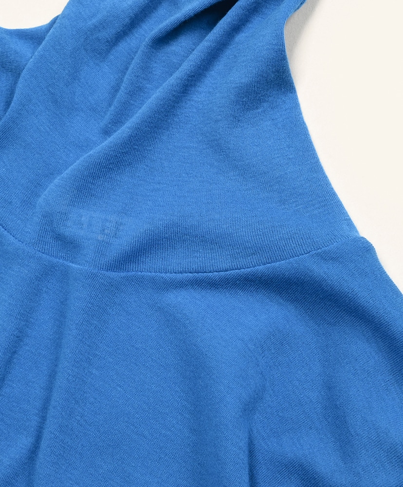 Super High Gauge Sheer Rib Turtle Neck L/S Tee Blue/ブルー 1(WOMEN)