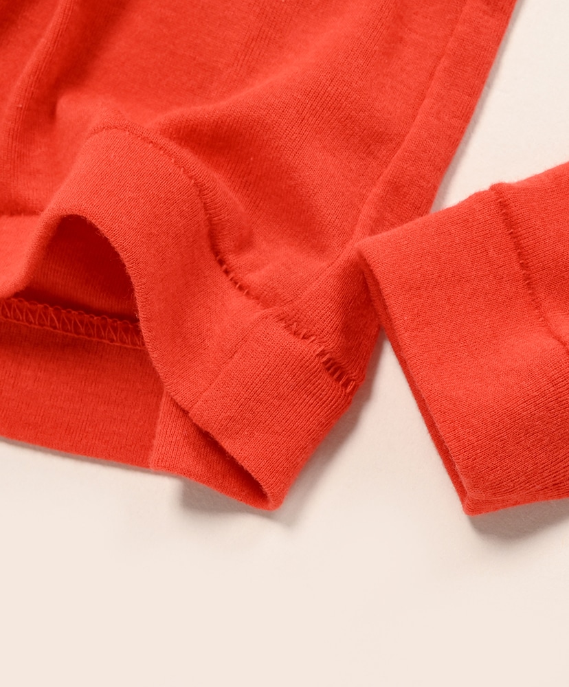 Super High Gauge Sheer Rib Turtle Neck L/S Tee Red/レッド 1(WOMEN)