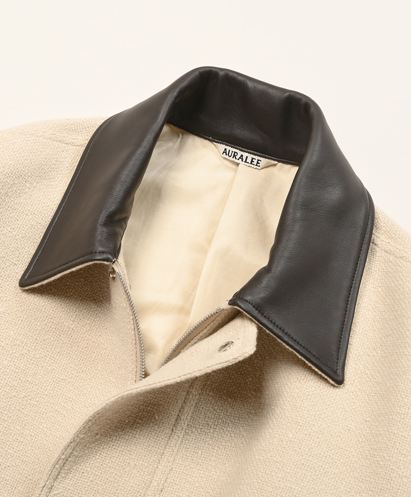 Homespun Tweed Zip Blouson Ivory Beige/アイボリーベージュ 3(MEN)
