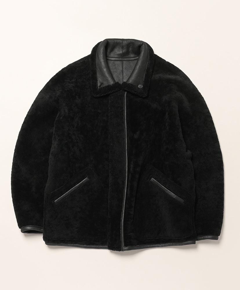 Merino Mouton Zip Blouson Black/ブラック 3(MEN)