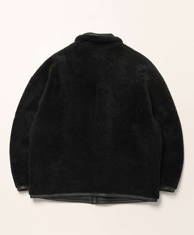 Merino Mouton Zip Blouson Black/ブラック 3(MEN)