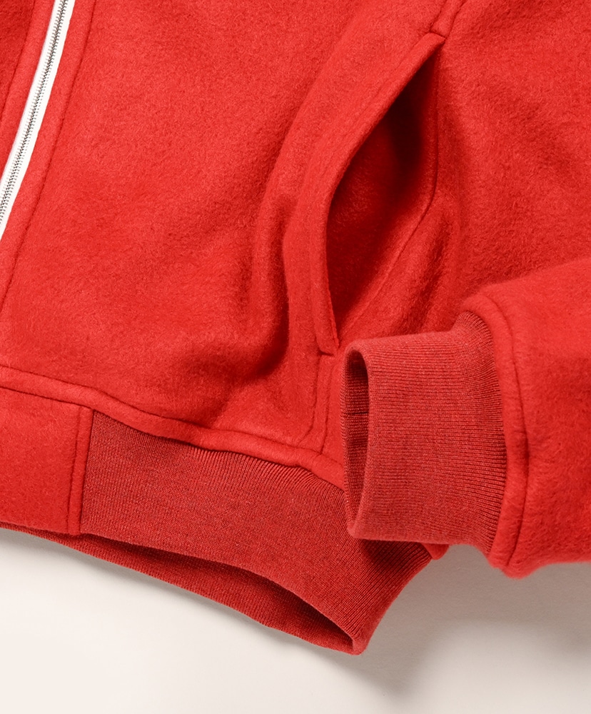 Pure Silk Comfort Fleece Zip Blouson Red/レッド 3(MEN)
