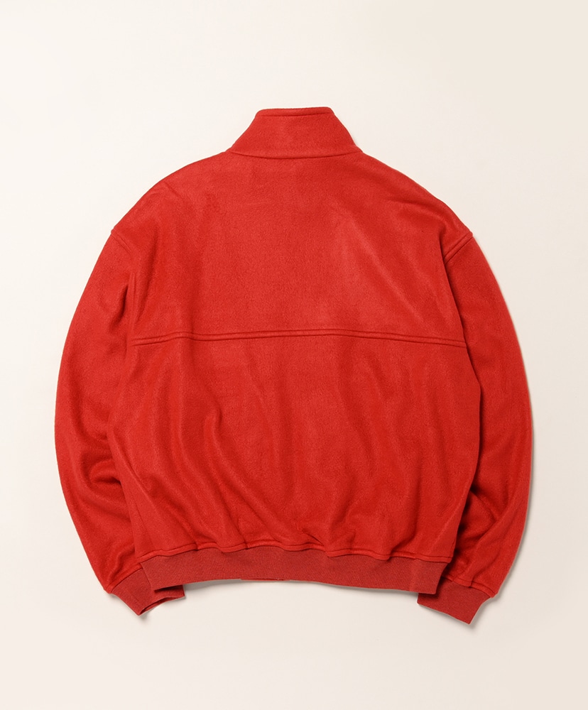 Pure Silk Comfort Fleece Zip Blouson Red/レッド 3(MEN)