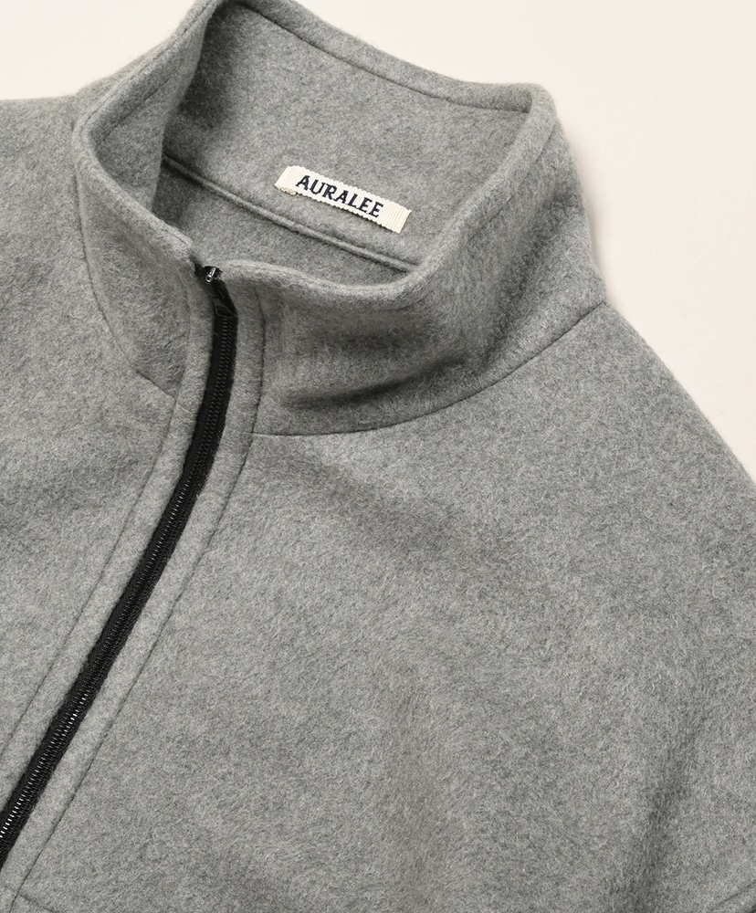 Pure Silk Comfort Fleece Zip Blouson Top Gray/トップグレー 4(MEN)