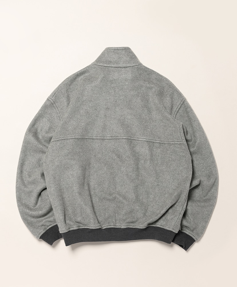 Pure Silk Comfort Fleece Zip Blouson Top Gray/トップグレー 4(MEN)