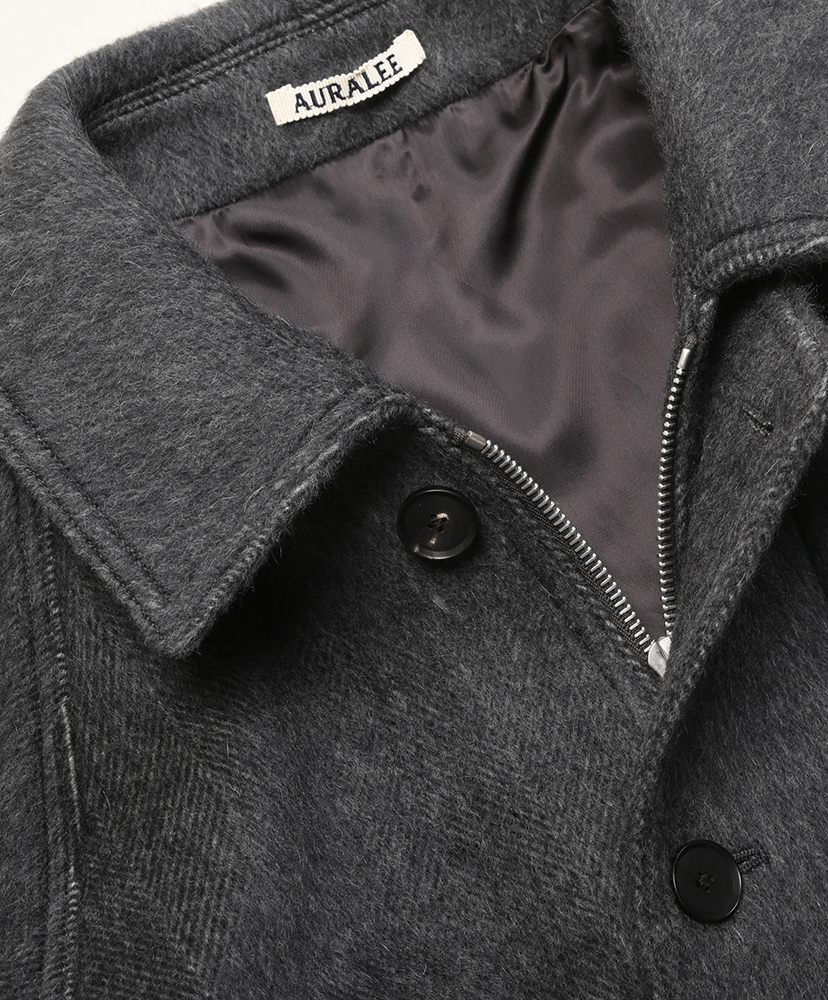 Hairy Wool Mohair Chambray Blouson Dark Gray/ダークグレー 3(MEN)