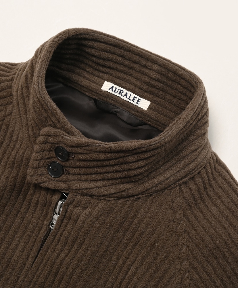 Wool Cashmere Corduroy Zip Blouson Smoky Brown/スモーキーブラウン 3(MEN)