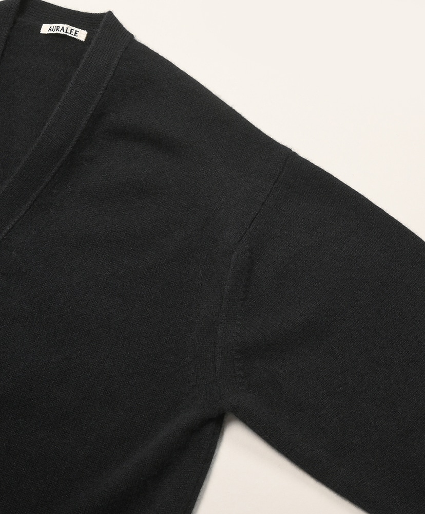 Baby Cashmere Knit Cardigan Top Black / トップブラック 3(MEN)