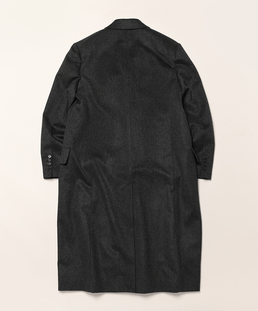 Cashmere Moleskin Double-Breasted Coat(3(MEN) Top Charcoal/トップ