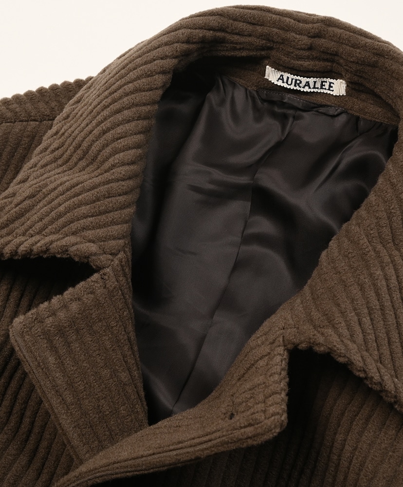 Wool Cashmere Corduroy Soutien Collar Coat Smoky Brown/スモーキーブラウン 3(MEN)
