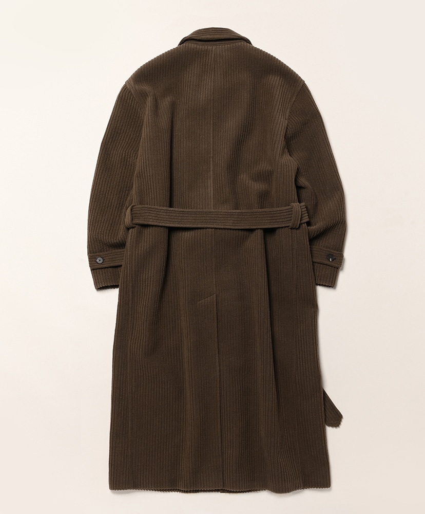 Wool Cashmere Corduroy Soutien Collar Coat Smoky Brown/スモーキーブラウン 3(MEN)