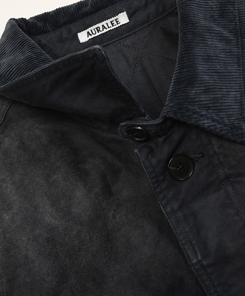 Garment-Dyed Organic Cotton Heavy Moleskin Coat Faded Black/フェイデッドブラック 3(MEN)