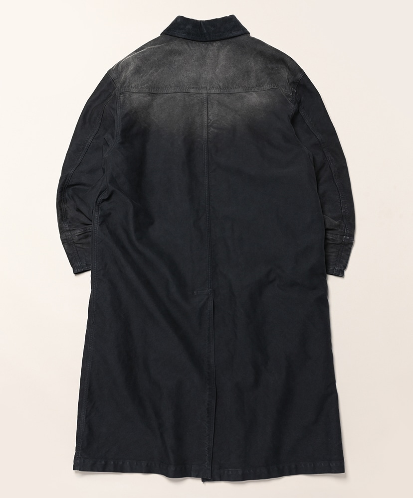 Garment-Dyed Organic Cotton Heavy Moleskin Coat Faded Black/フェイデッドブラック 3(MEN)