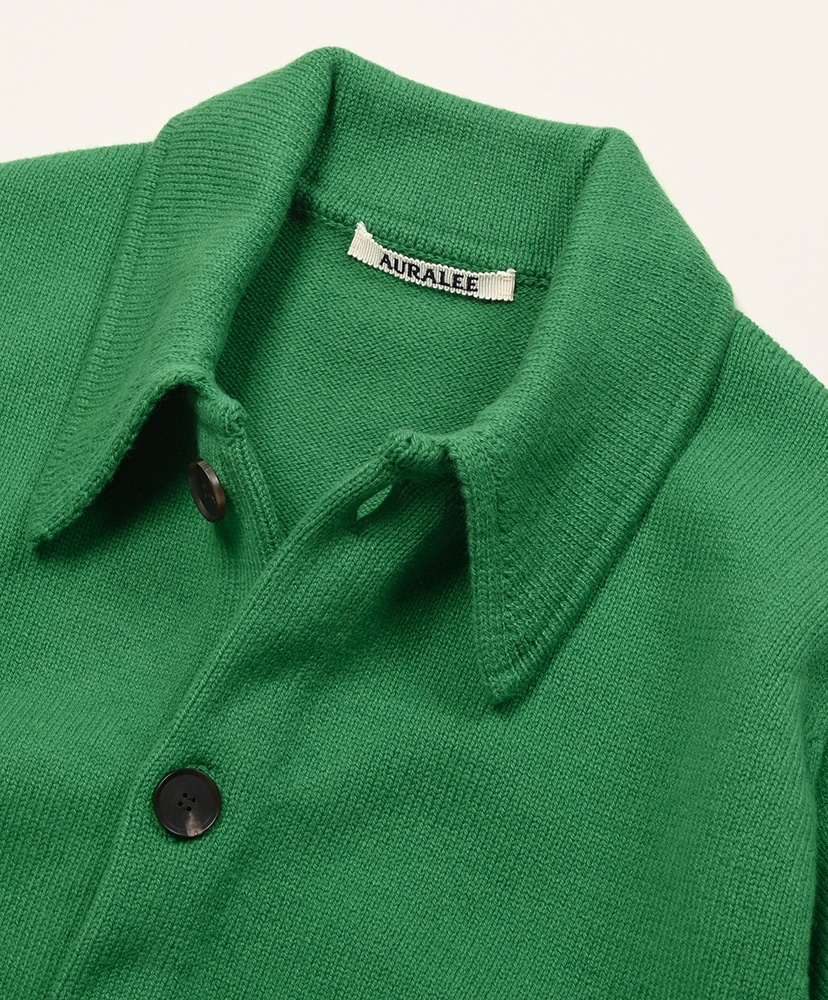 Super Fine Wool Knit Shirt Cardigan Green/グリーン 3(MEN)