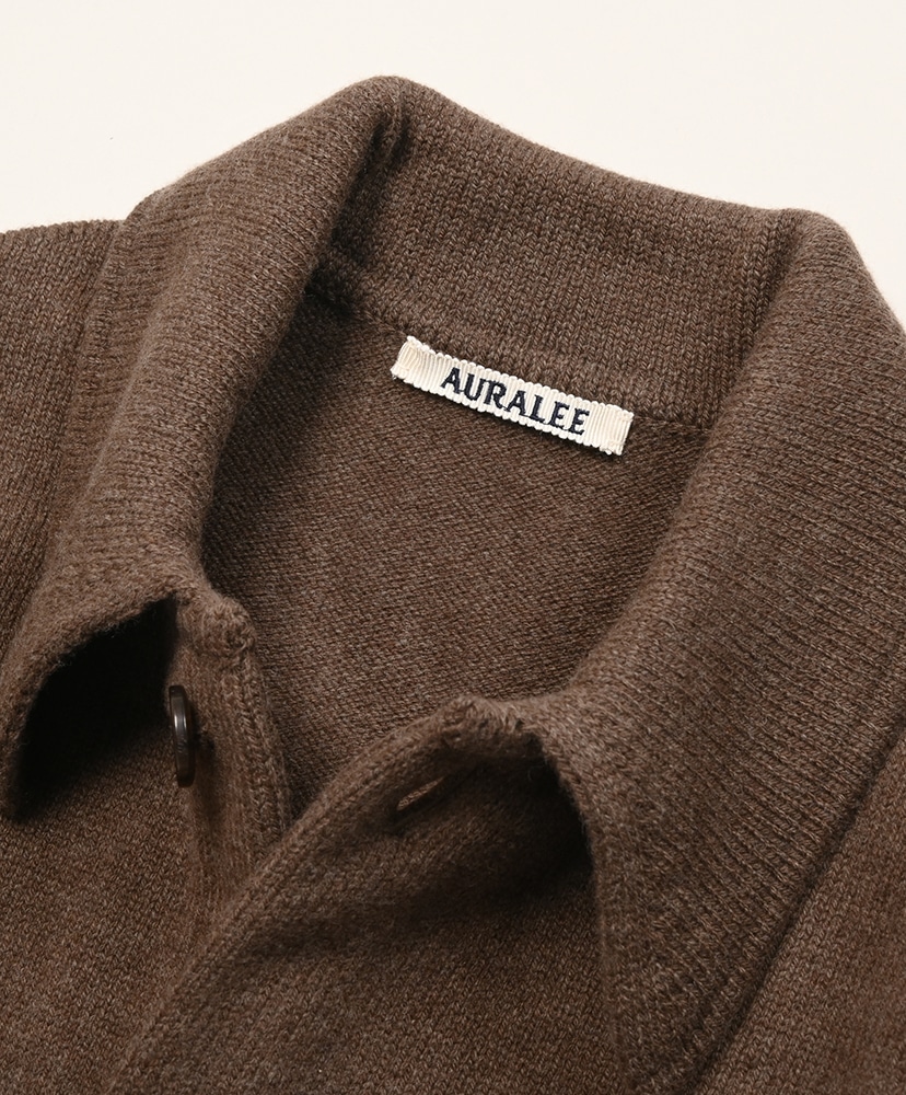 Super Fine Wool Knit Shirt Cardigan Top Brown/トップブラウン 3(MEN)