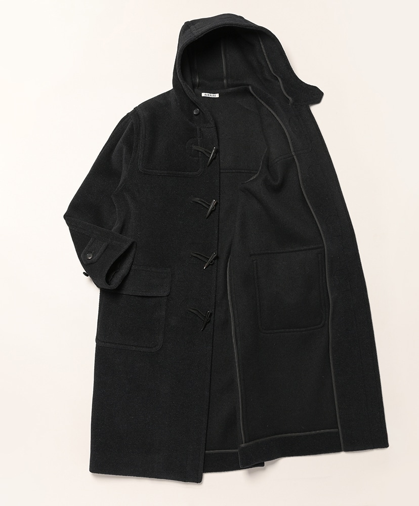 Wool Herringbone Duffle Coat Dark Charcoal / ダークチャコール 0(WOMEN)