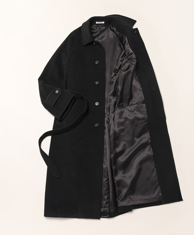 Super Fine Wool Mosser Soutien Collar Coat Black/ブラック 0(WOMEN)