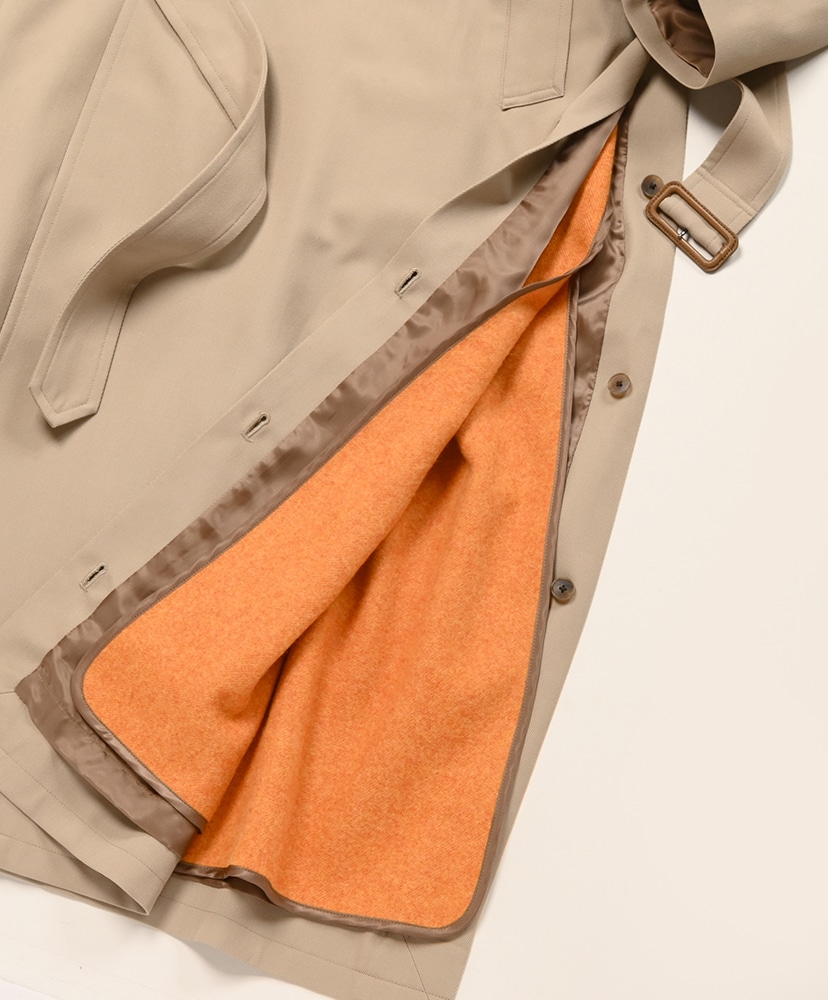 Ultra Fine Wool Trench Coat With Detachable Liner Beige×Mix Orange/ベージュ×ミックスオレンジ 0(WOMEN)