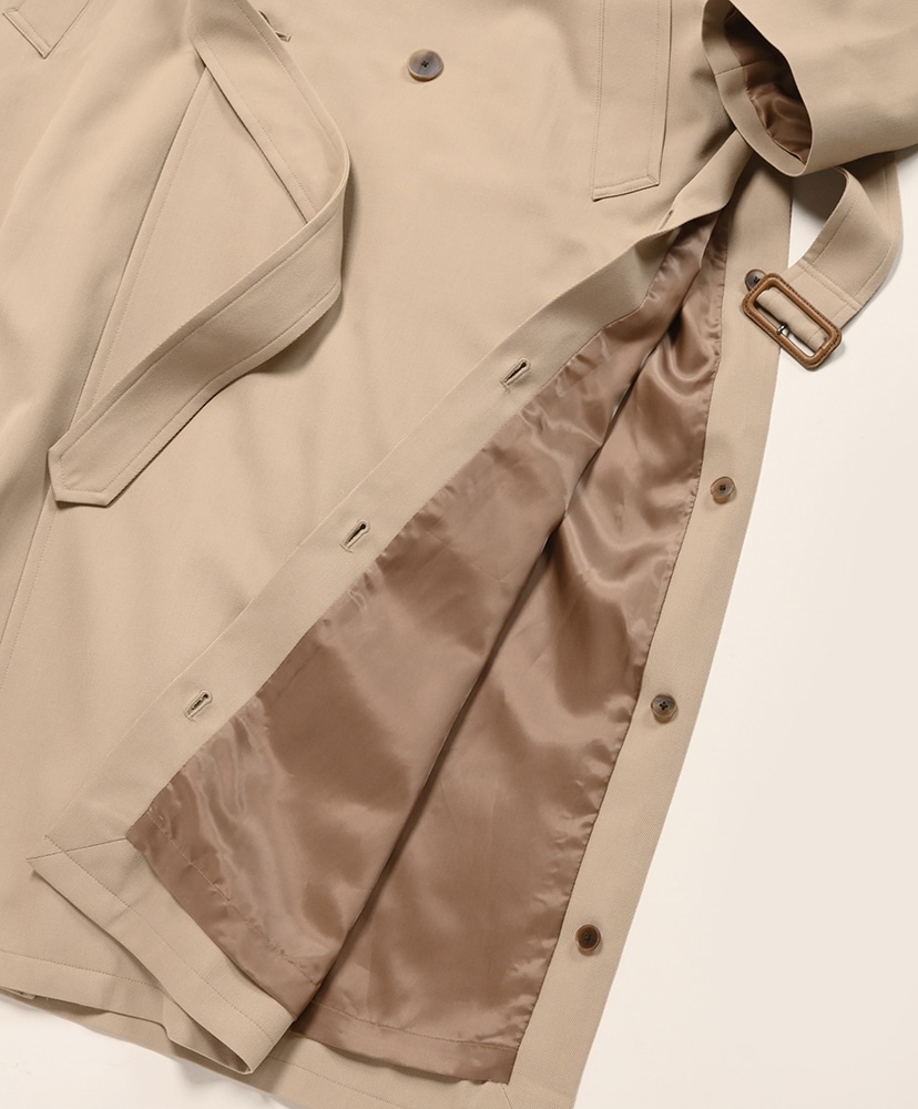 Ultra Fine Wool Trench Coat With Detachable Liner Beige×Mix Orange/ベージュ×ミックスオレンジ 0(WOMEN)
