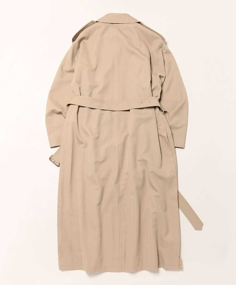 Ultra Fine Wool Trench Coat With Detachable Liner Beige×Mix Orange/ベージュ×ミックスオレンジ 0(WOMEN)