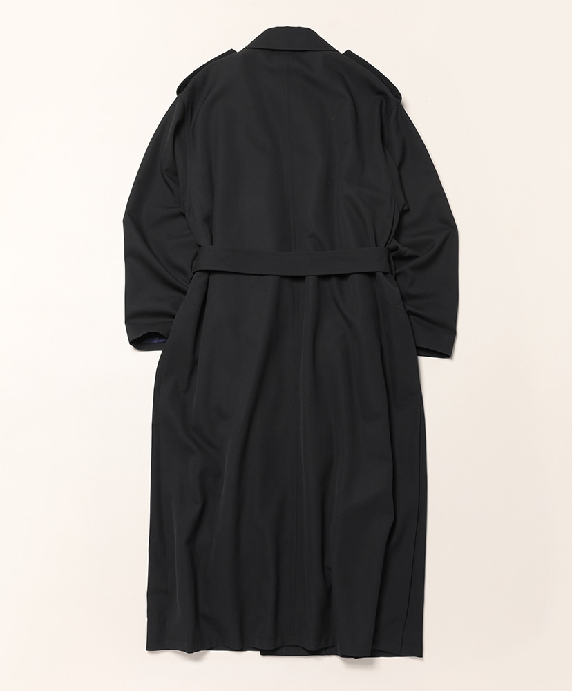 Ultra Fine Wool Trench Coat With Detachable Liner Dark Navy×Mix Green/ダークネイビー×ミックスグリーン 0(WOMEN)