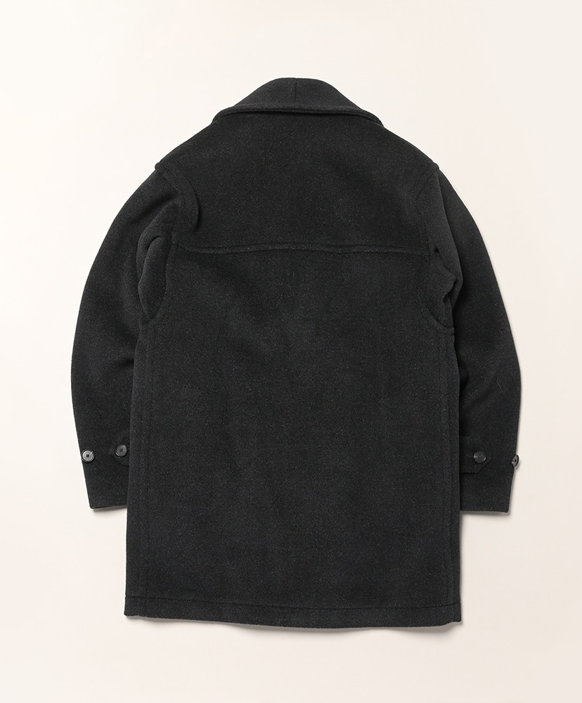 Wool Herringbone Shawl Collar Coat Dark Charcoal / ダークチャコール 0(WOMEN)