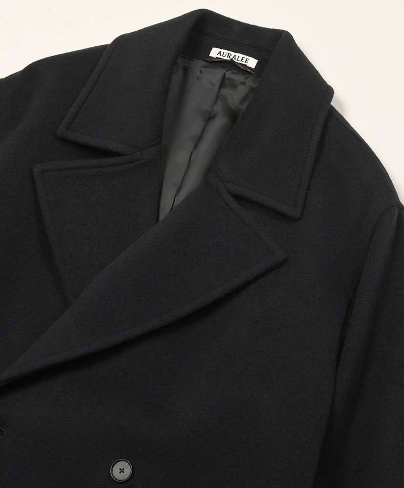 Super Fine Wool Mosser Double-Breasted Coat Black/ブラック 0(WOMEN)