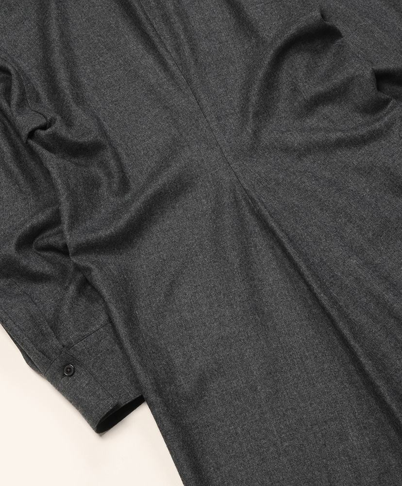 Super Light Wool Shirt Dress Top Charcoal/トップチャコール 0(WOMEN)