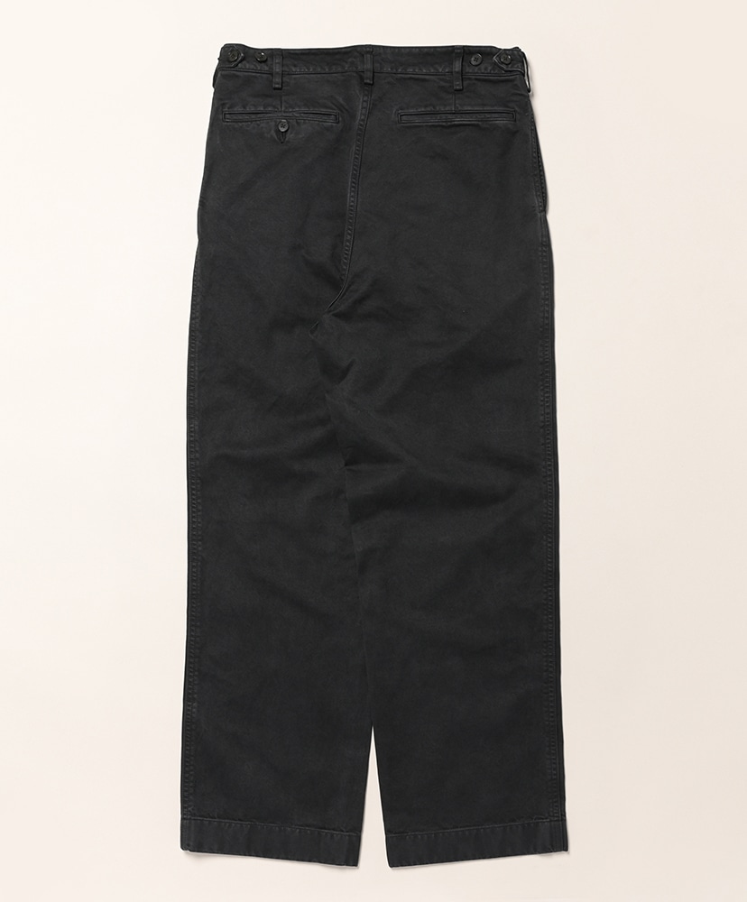 Garment-Dyed Finx Chino One-Tuck Wide Pants Black/ブラック 3(MEN)