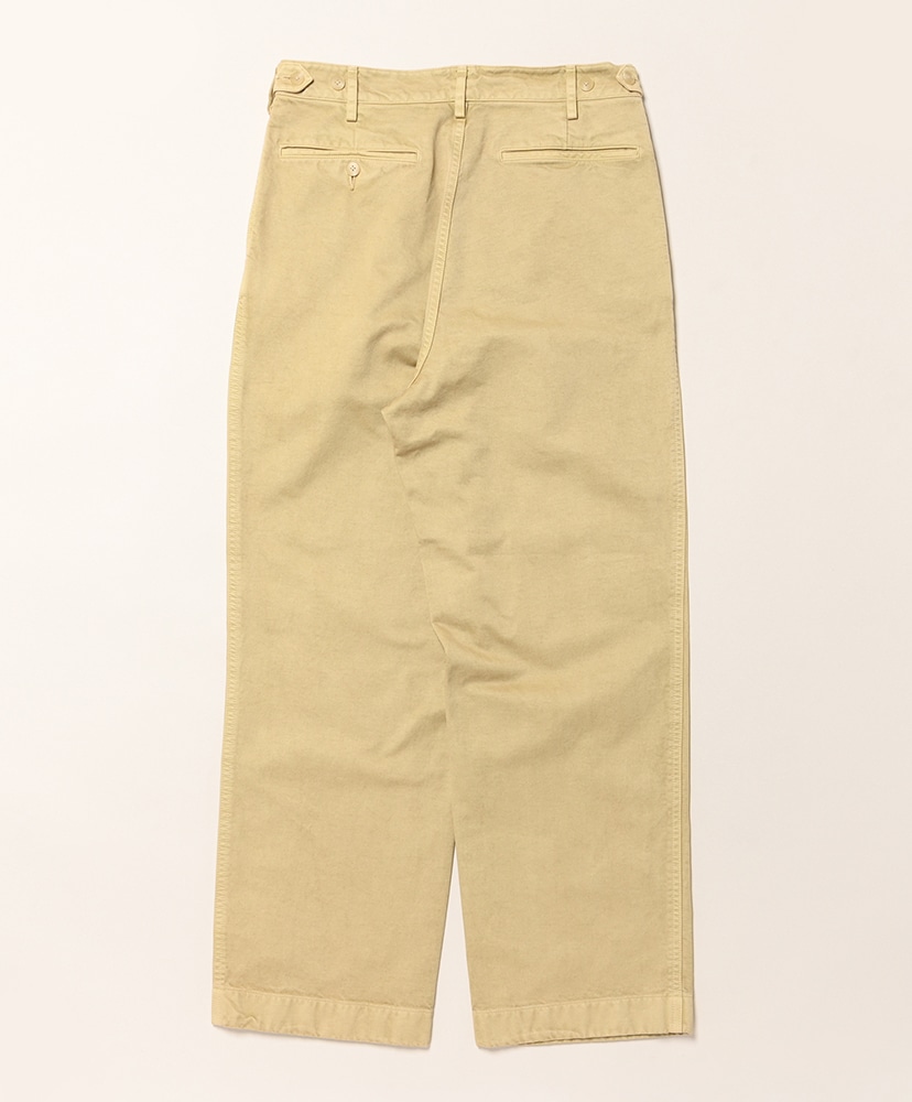 Garment-Dyed Finx Chino One-Tuck Wide Pants Light Beige/ライトベージュ 3(MEN)