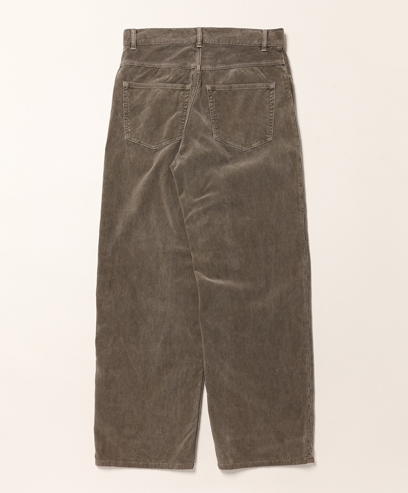 Garment-Dyed Finx Corduroy 5P Wide Pants Olive Brown/オリーブブラウン 3(MEN)