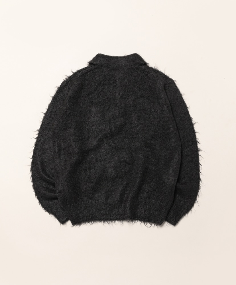 Brushed Super Kid Mohair Knit Polo Ink Black/インクブラック 3(MEN)