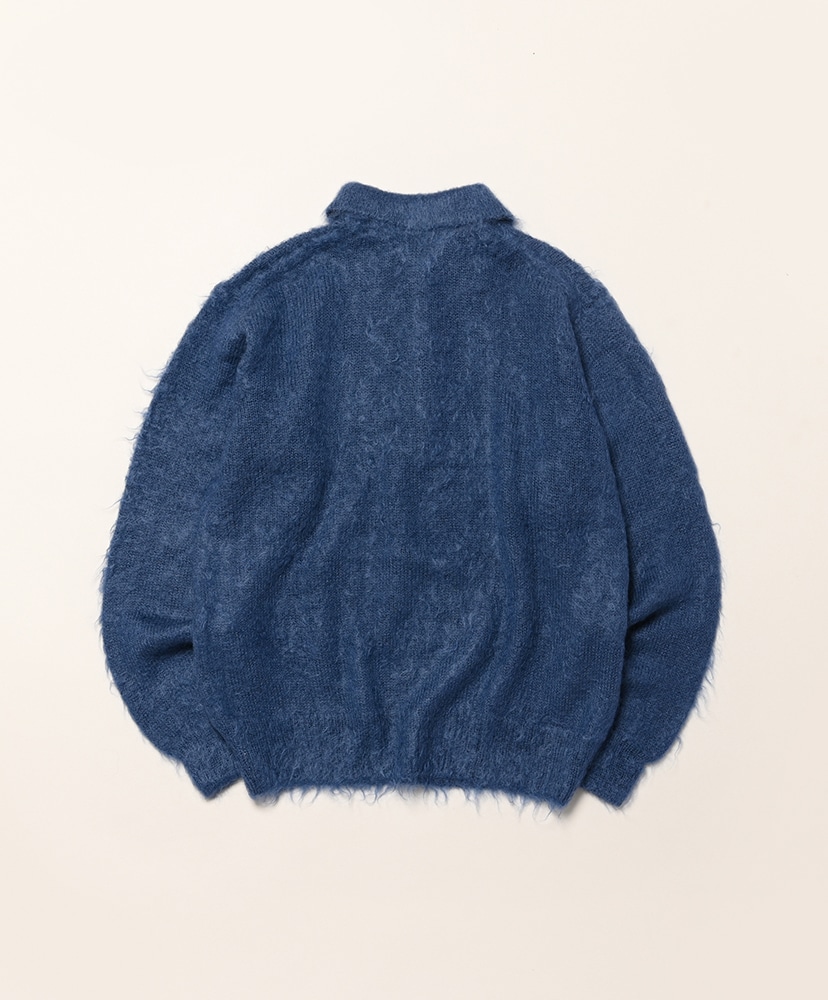 Brushed Super Kid Mohair Knit Polo Light Navy/ライトネイビー 3(MEN)